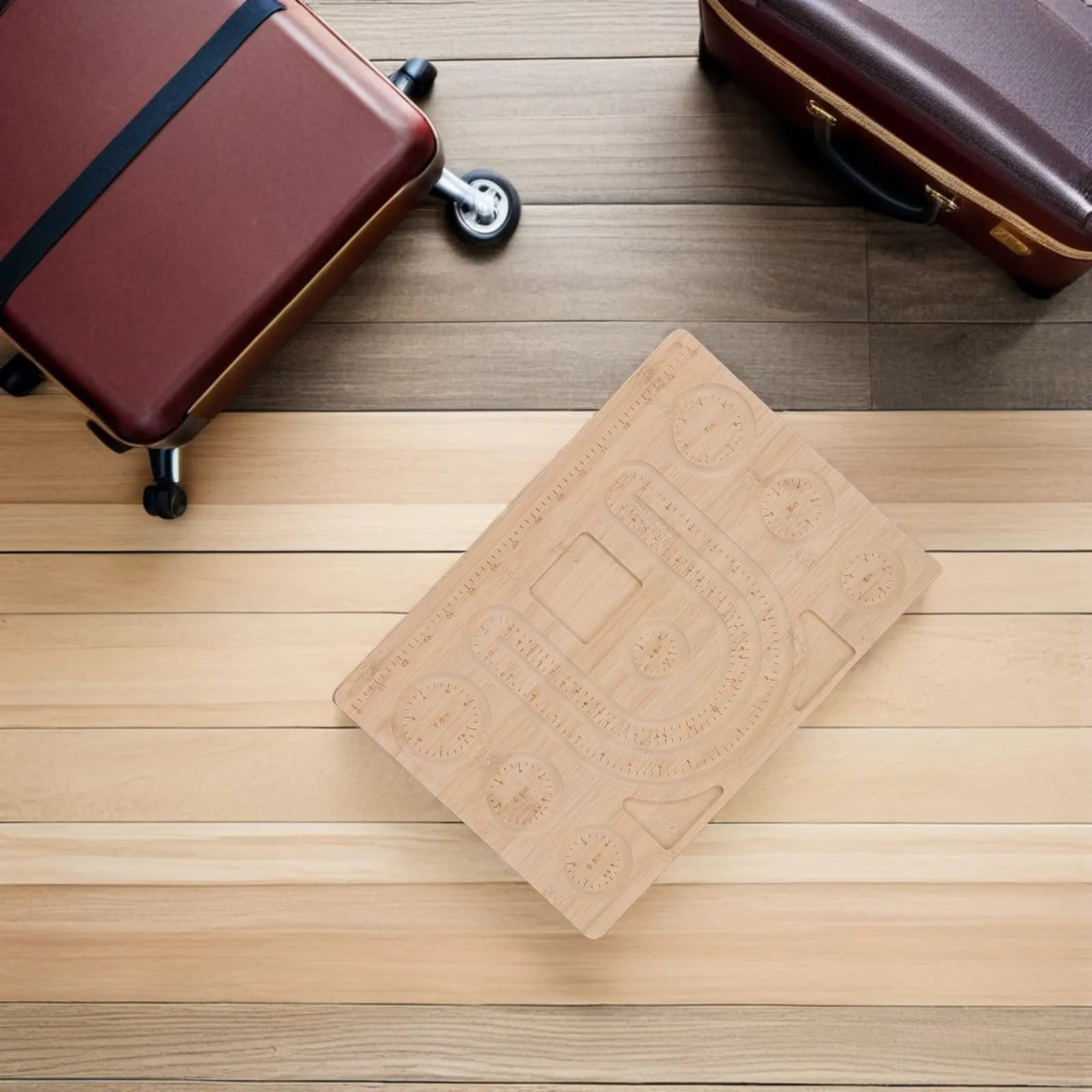 Bamboo Beading Board Jewelry Making Bracelet Necklace Design Tray 15.7x11.4 Inch Bead Organizer Sorting DIY Craft Projects