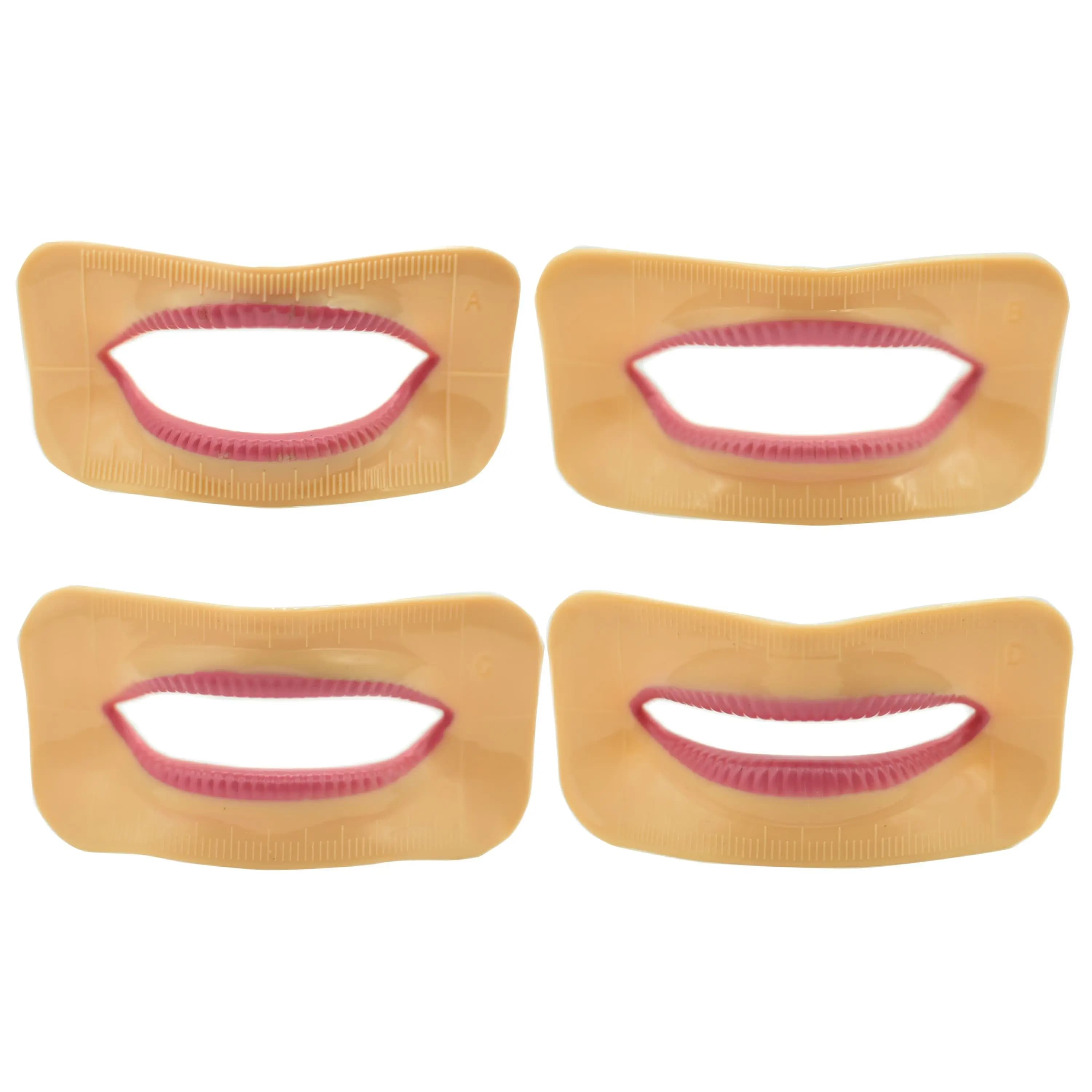 4 PZ/SET Dental lab protesi laboratorio bocca misurazione strumento di misurazione labbra parti estetiche 4 pz forma diversa