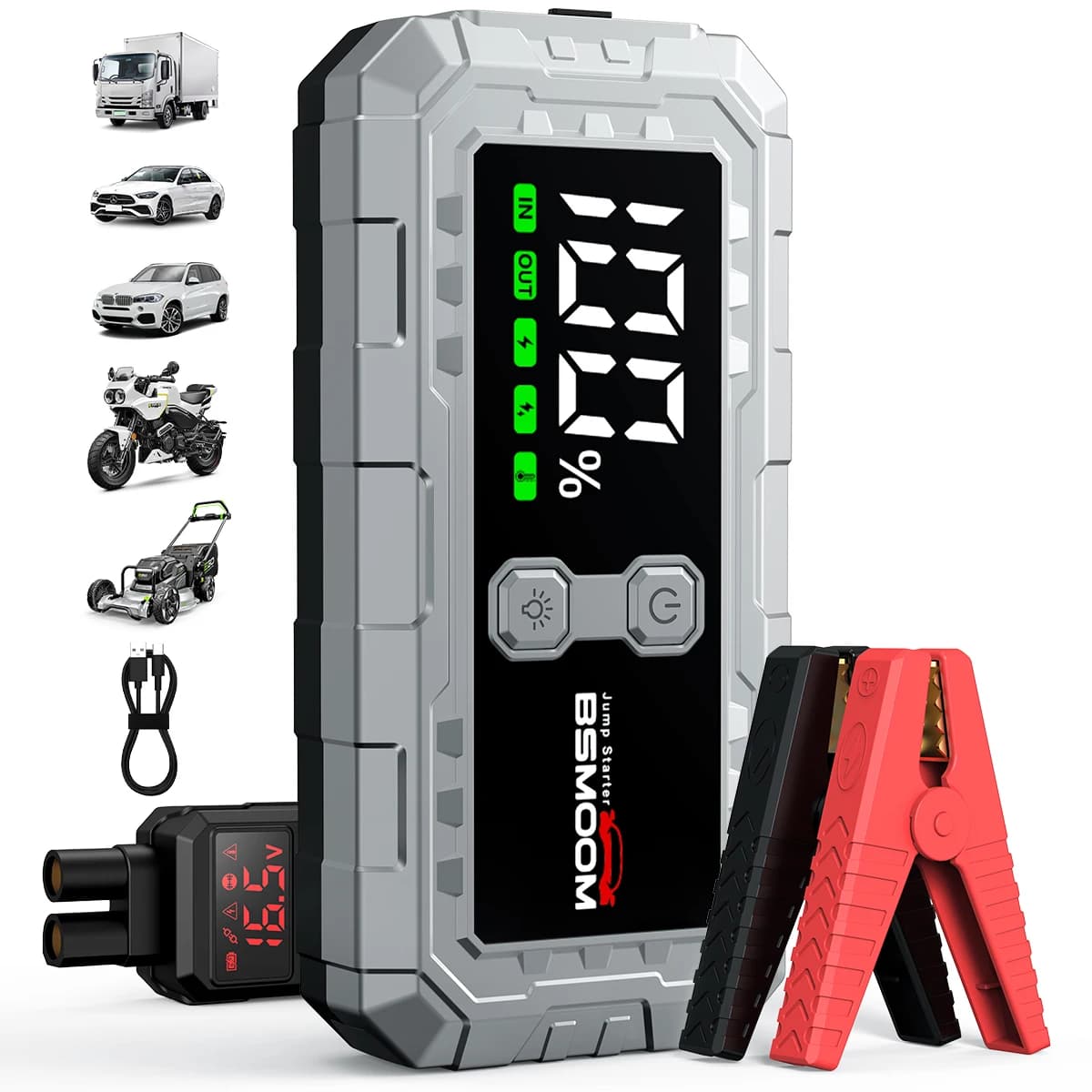 Avviatore di emergenza per auto portatile Accumulatori e caricabatterie di riserva Caricatore per auto Dispositivo di avviamento Booster di emergenza per auto diesel a benzina