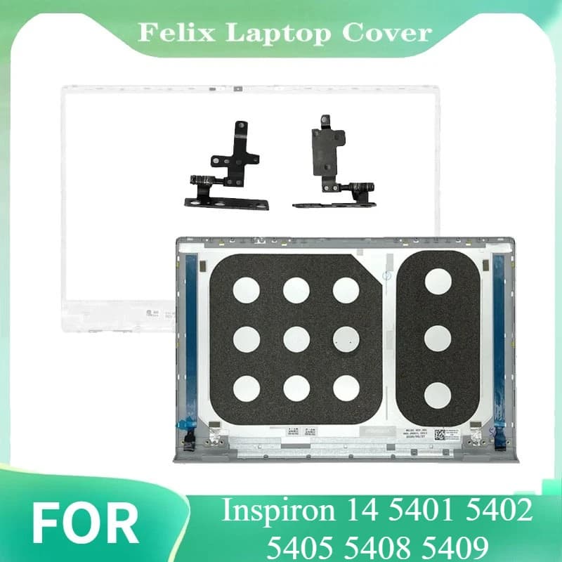NUOVO Per Inspiron 14 5401 5402 5405 5408 5409 LCD Della Copertura Posteriore Lunetta Anteriore Cerniere 14 pollici