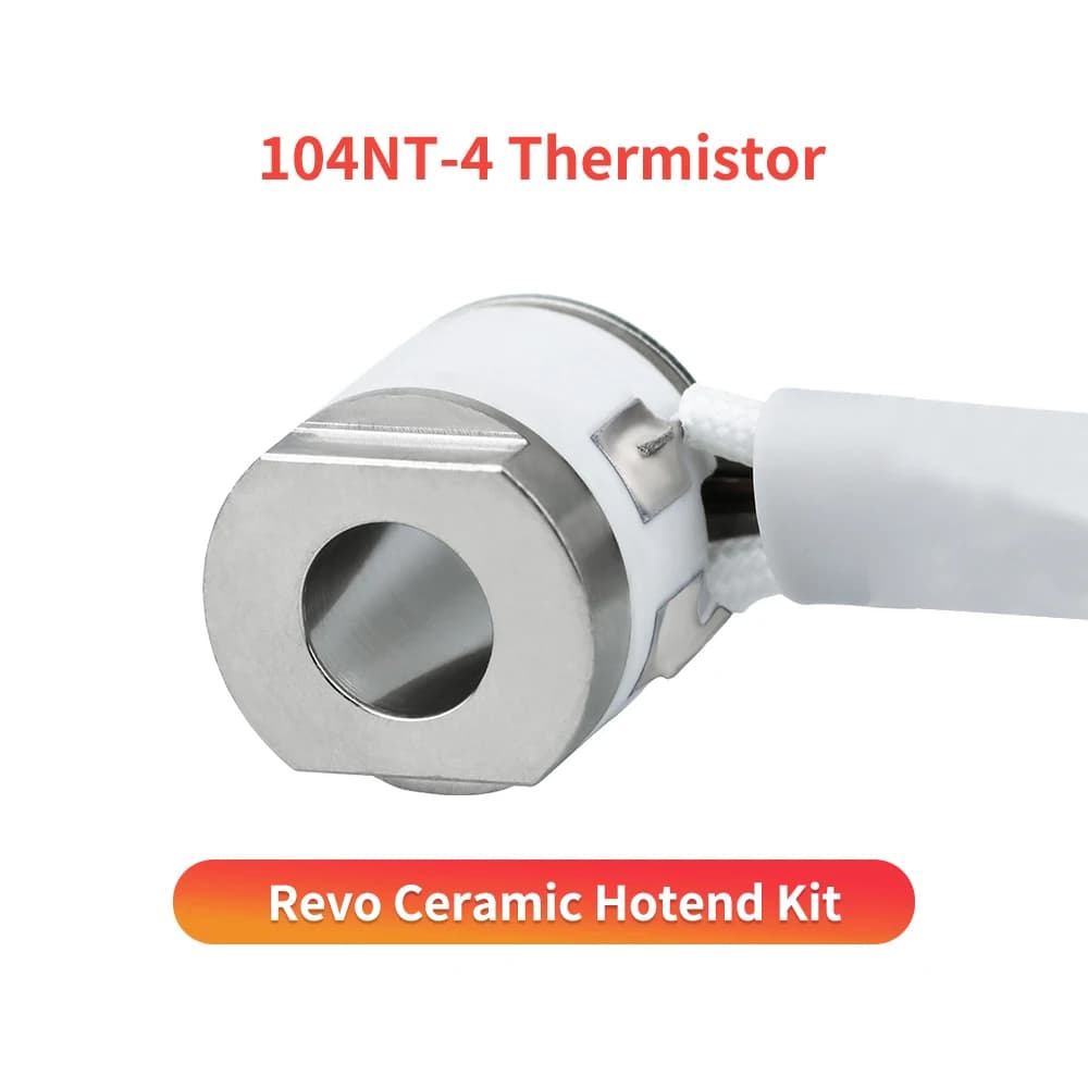 Revo Hotend Kit 24V 40W riscaldatore Ceramic Hotend Kit 104NT termistore Kit blocco riscaldato per Kit ugelli bimetallici All-in-one