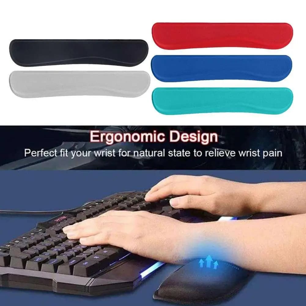Tastiera Mouse poggiapolsi Pad Memory Foam fibra Superfine facile digitazione poggiapolsi antiscivolo sollievo dal dolore forniture per ufficio