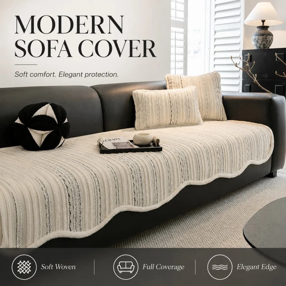 Protective Cover Sofa Mat Thickened Sofa Towel Short Plush Washable Wrinkle-resistant and Multiple Specifications To Choose From