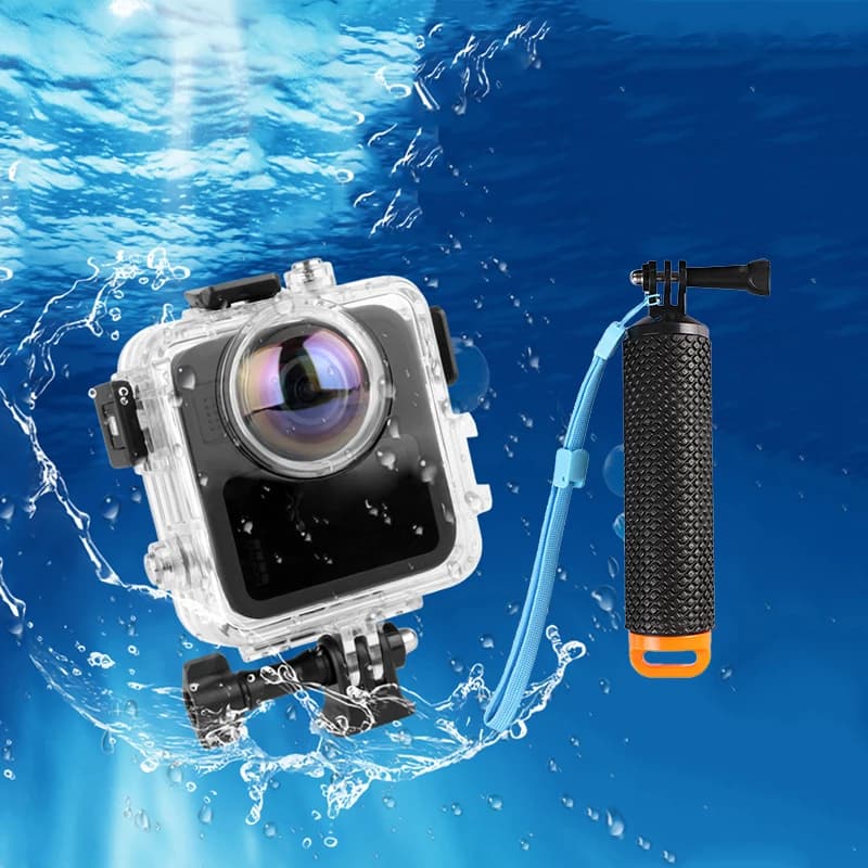 Impugnatura galleggiante Maniglia impermeabile Selfie Stick per GoPro Max 2 Custodia subacquea Custodia protettiva Accessori per fotocamera