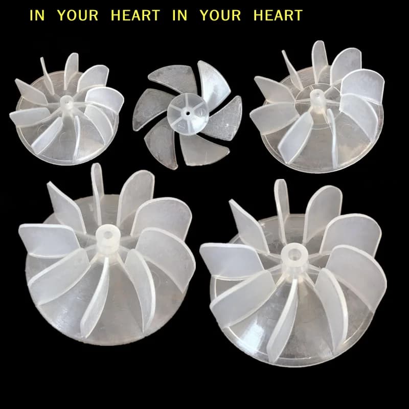Mini Ventilatore in Plastica a Bassa Potenza con 4/6 Pale, Motore per Asciugacapelli, Accessori per Motori di Asciugacapelli