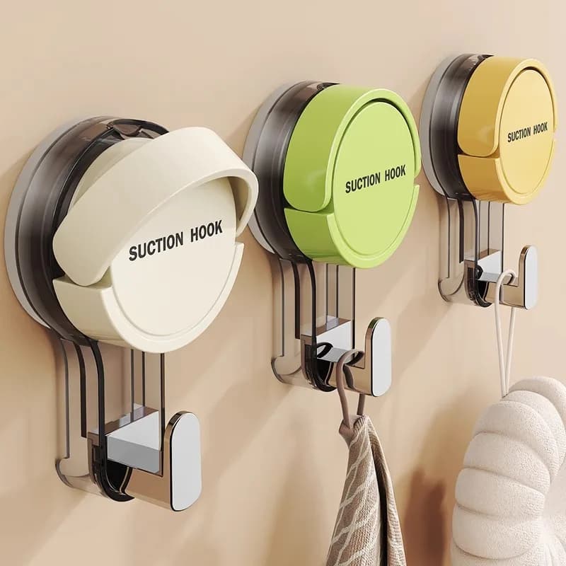 Ganci a ventosa 1/2 pezzi, ganci rimovibili per bagni, cucine e servizi igienici, gancio sottovuoto a parete senza punzonatura per l'organizzatore domestico