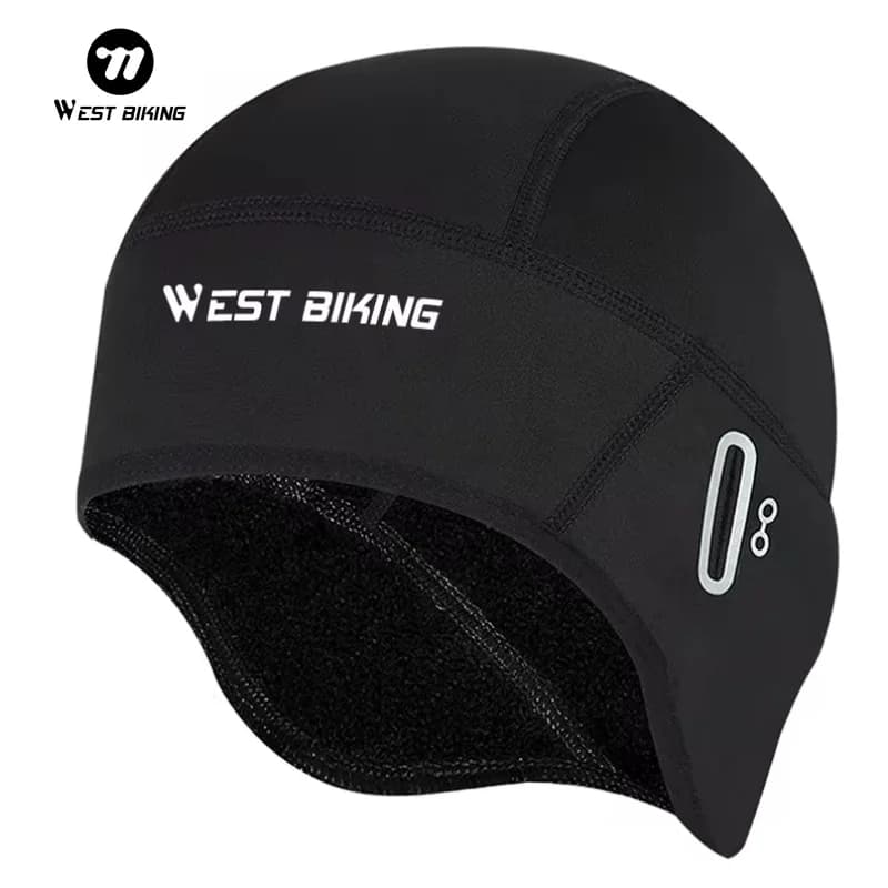 WEST BIKING Winter hat in Pile for Cycling, Windproof, Thermal, Undergrowth, for Race, Ski, Moto, Bike MTB, for Men