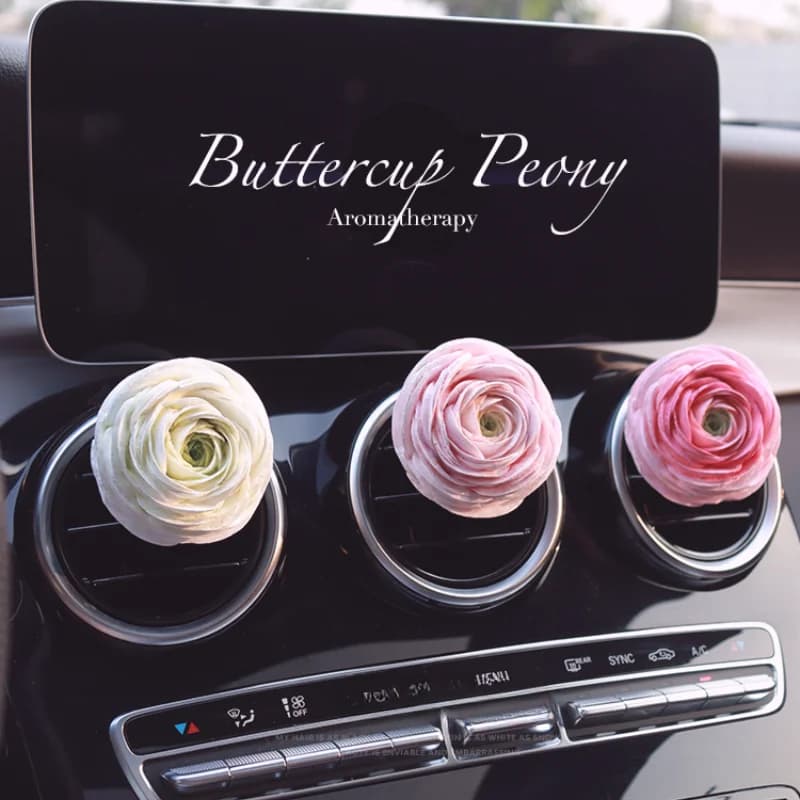 Deodorante per auto diffusore di profumo di fiori di gesso accessorio decorativo in pietra per aromaterapia in auto