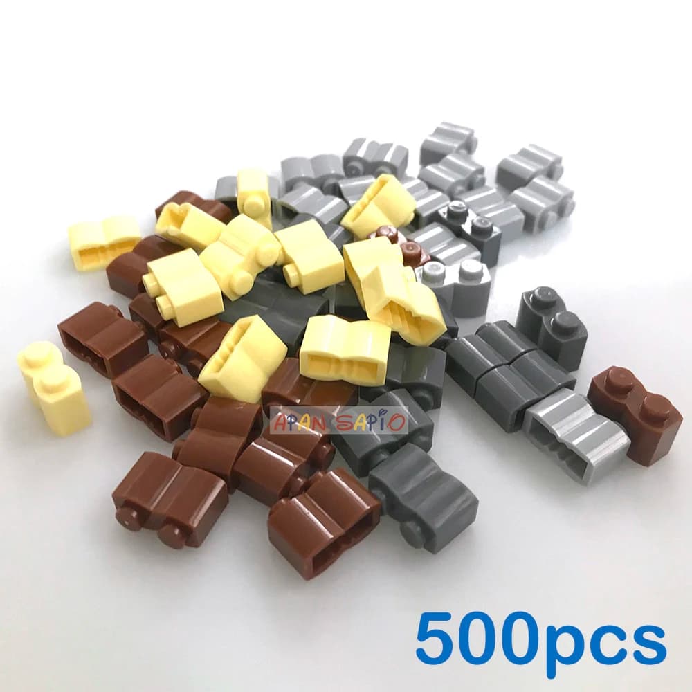 500 pz FAI DA TE Building Blocks Figure Onda Mattoni 1x2 Punti Educativi Creativo di Plastica Compatibile Con 30136 Giocattoli per I Bambini