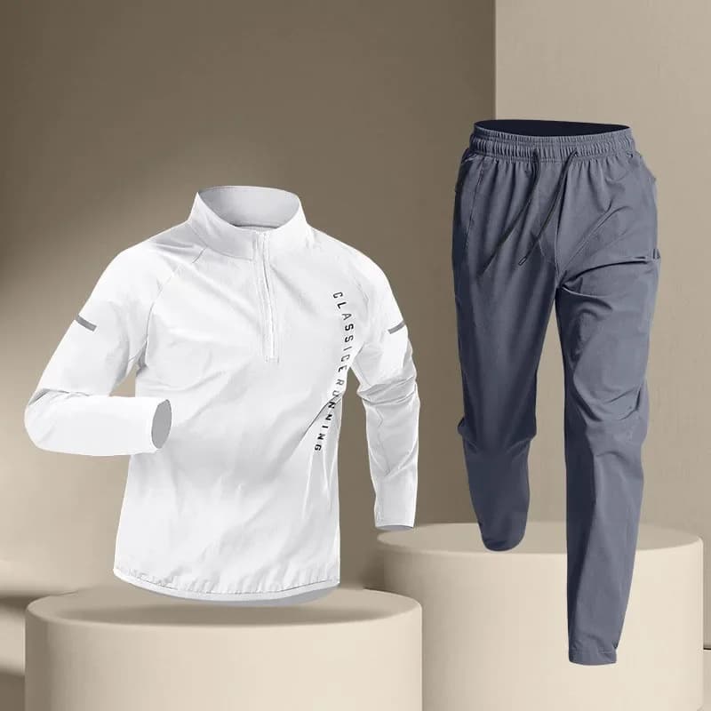 Tuta da allenamento da uomo palestra Fitness compressione tuta sportiva corsa Jogging abbigliamento sportivo allenamento 2 pz/set abbigliamento da palestra