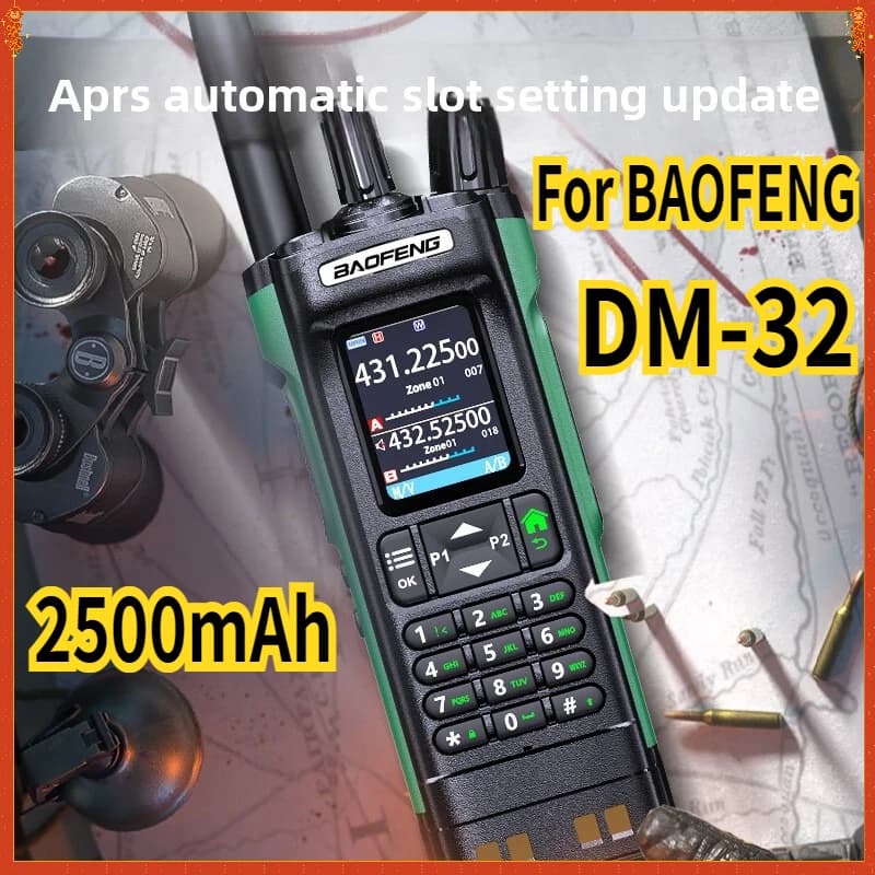 Per BAOFENG DM-32 Walkie Talkie digitale DM32 GPS Dual Mode Analogico Dual Time Slot Air Band APRS USB-C Caricatore Ham Radio bidirezionali