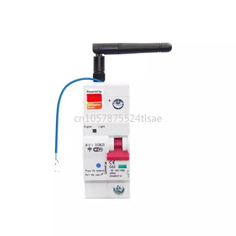 DC10‐100V Interruttore automatico DC intelligente professionale 2P Controllo APP Controllo vocale Interruttore automatico WiFi con blocco di sicurezza