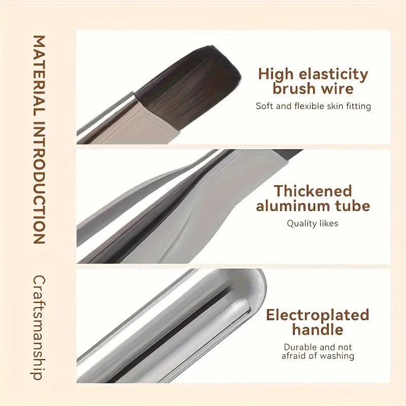 Brush for bottom line Ultra-thin concealer brush without track Flat Head Mask Brush No dust Tools for beauty of soft hair Makeup Brush