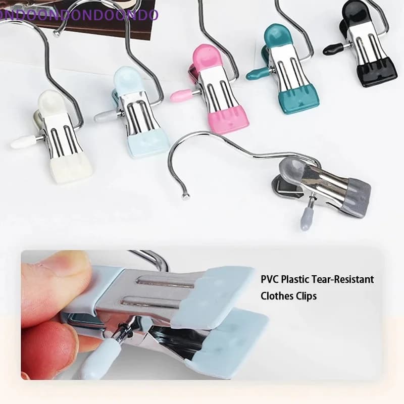 Stainless steel hanger with clip for underwear, socks and socks, Set of 10 Pieces