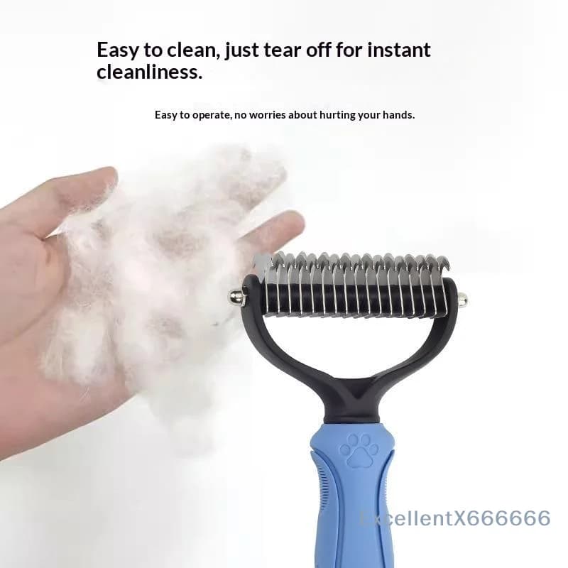 Pet Deshedding Brush Reduce Flying Loose Fur Gentle Grooming Comb for Long Short Haired Dogs Cats Home Pet Care