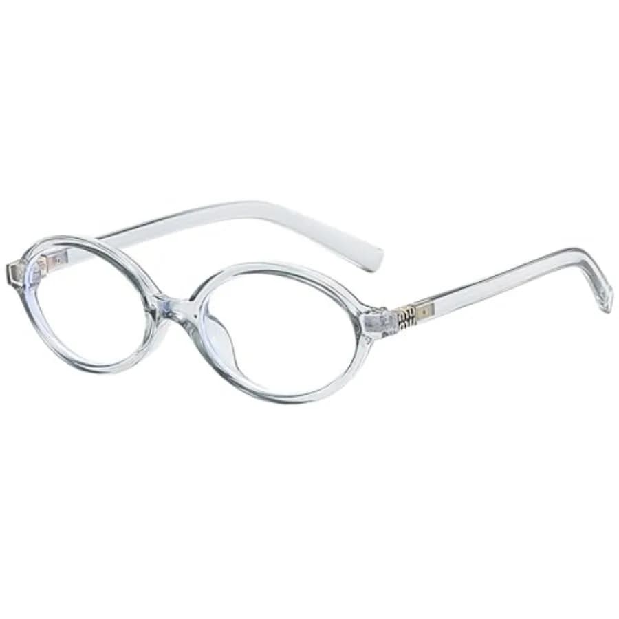 Onrtry R Oval Glasses Women Men Fake Nerd Glasses Round Non-prescrt Compr Eyeglasses