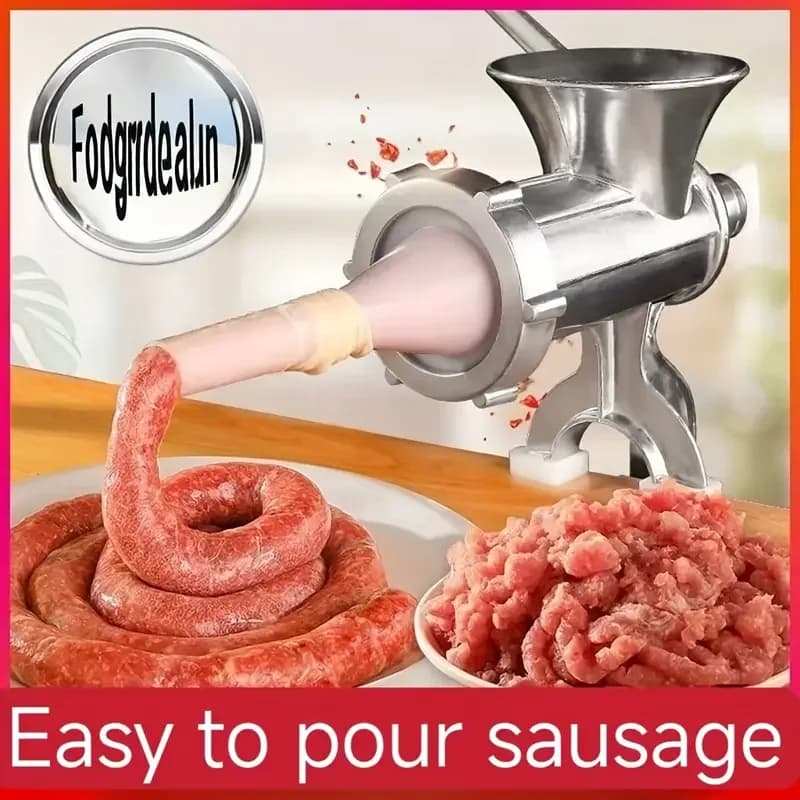 Tritacarne manuale da cucina per carichi pesanti, tritacarne, smerigliatrice per tagliatelle, riempitivo per salsicce, frutta, verdura, manzo, salsiccia, pasta, nuovo