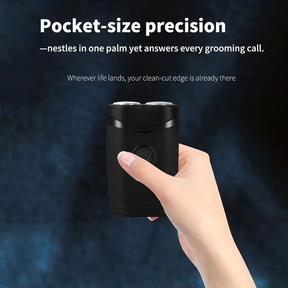 Men's Electric Shaving Razor Rechargeable Portable Shaving Razor Multifunctional Double Head Shaving Razor Accessories for Beard Care