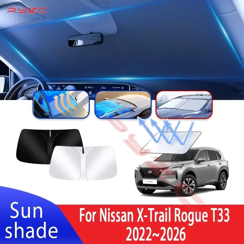 Auto Visiera Parasole Per Nissan X-Trail Rogue T33 2022 ~ 2026 2024 MK4 Auto Parabrezza Anteriore Parasole Isolamento termico Accessori Estivi