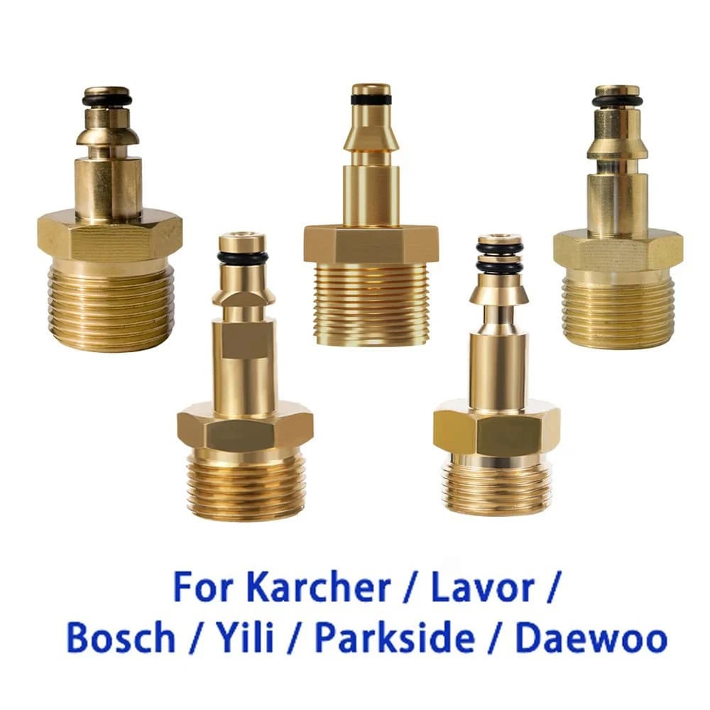 Adattatore M22 da 14 mm Attacco rapido Connettore per tubo flessibile per pistola per idropulitrice ad alta pressione Raccordo per conversione rapida per Karcher Lavor Parkside Bosch