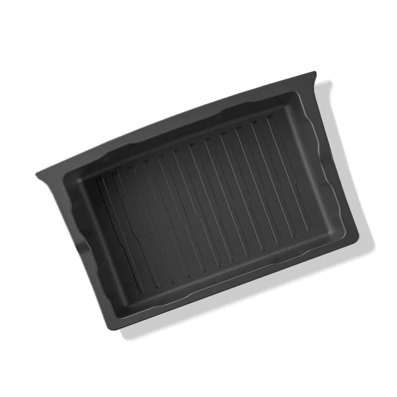 Vano portaoggetti sottosedile per Tesla Model X 2023-2024, cassetto portaoggetti a scomparsa in TPE, organizer auto a estrazione, accessori auto