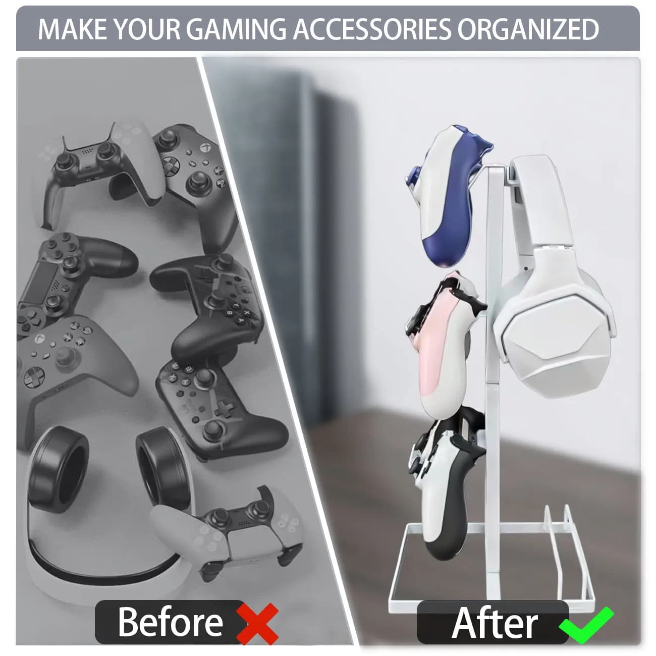 Supporto universale per gamepad, supporto per accessori controller per PS5, PS4, PS3, DualSense, Dualshock, Switch Pro, Xbox, ecc.