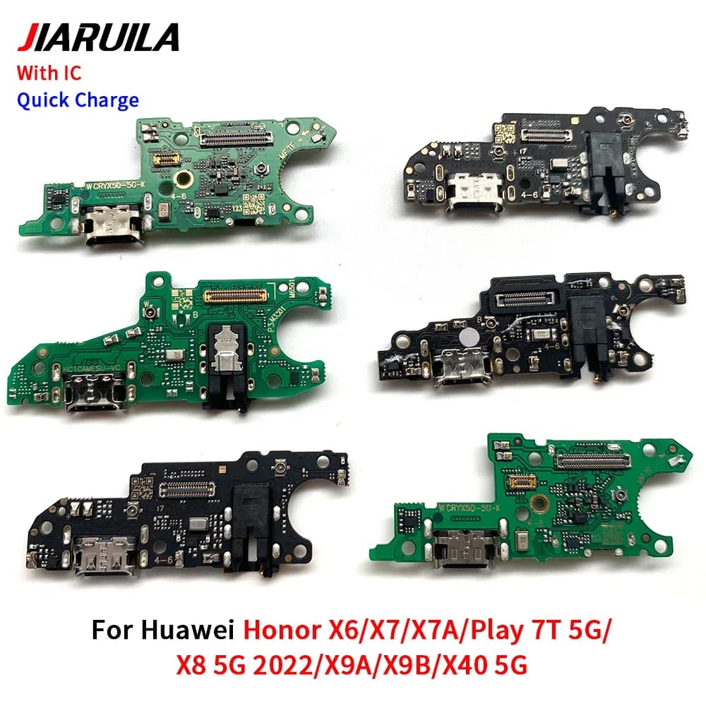 Parti del connettore del cavo flessibile della scheda porta di ricarica USB per Huawei Honor 60 Play X7B X8 4G 5G 2022 X8A X8B X9A X9B Modulo microfono