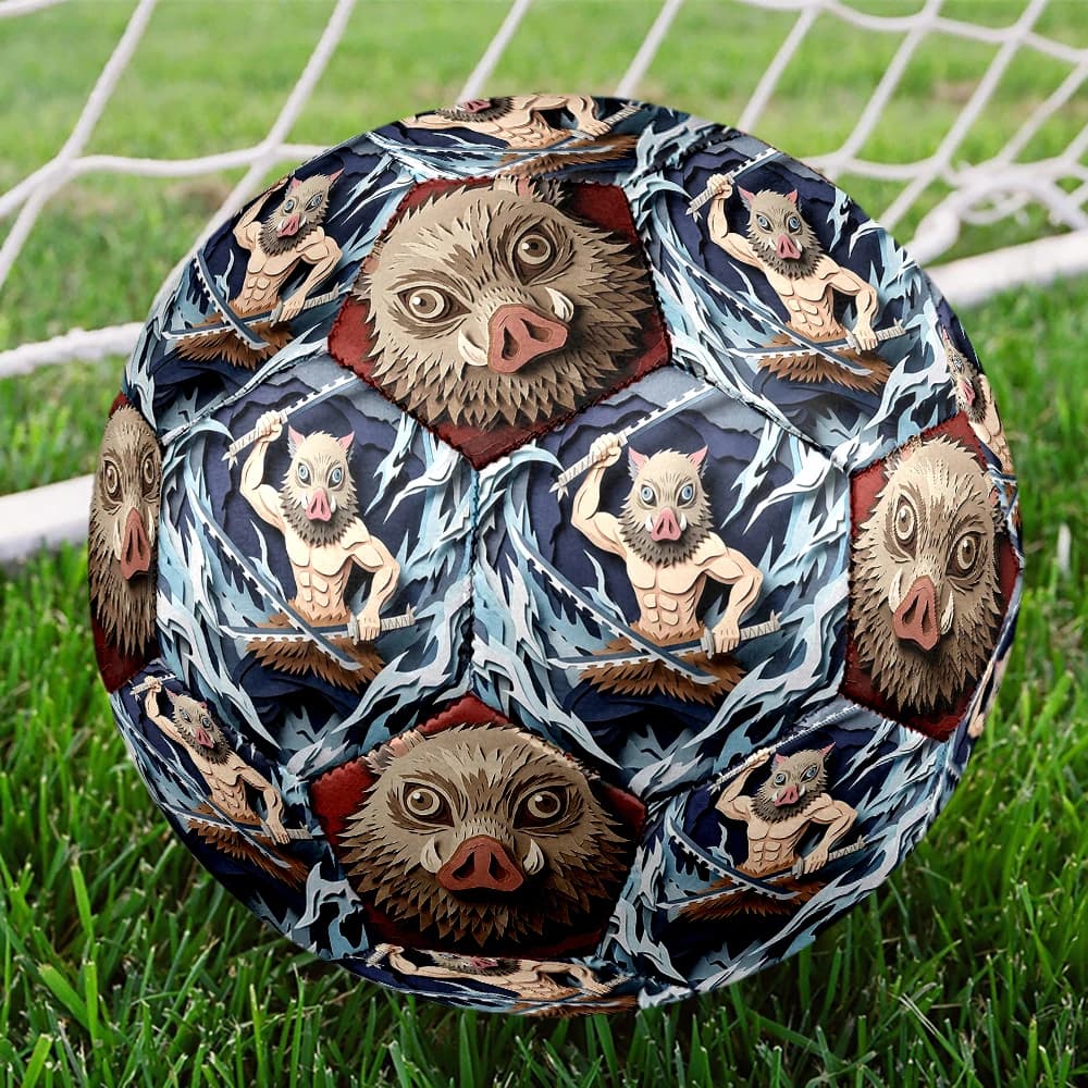 1pc Demon Slayer Kimetsu no Yaiba Football Soccer Ball Size 5 Outdoor Football Colorful Team Training Festival Present HE3