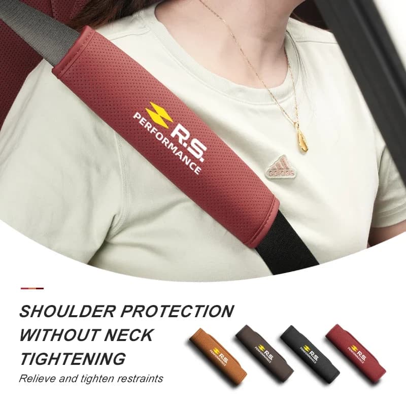 Car Sticker Car Shoulder Cover Seat Belt Pad Strap Padding Accessories For Renault Clio Arkana Captur Twingo Talisman RS Logan D