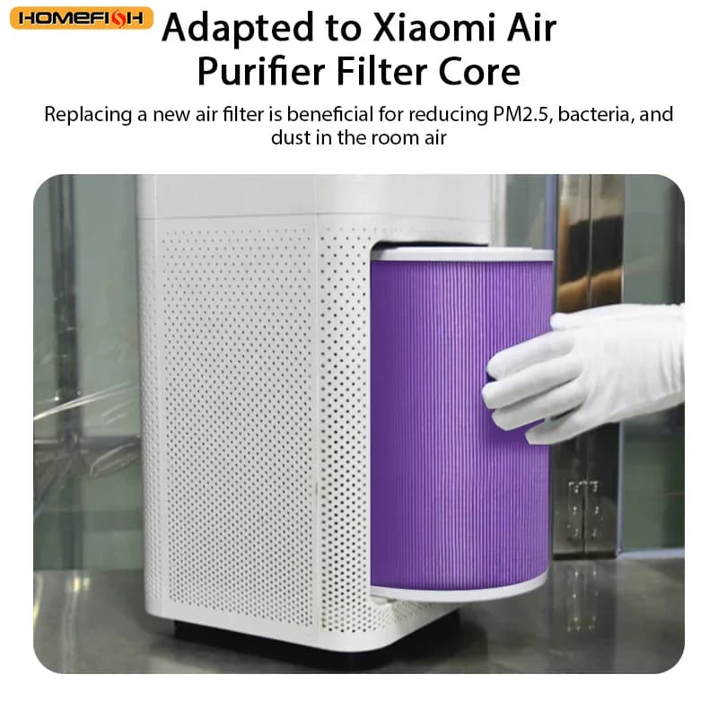HOMEFISH Air Filter For Xiaomi Air Purifier Pro/1/2/3/2H/2C/2S/3H/3C Carbon Filter Haze Anti Batters Formaldehyde Air Purifier