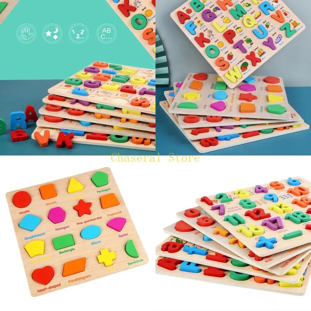 E7CE 3D-Puzzle Teaching Tangram Math Learning Toy for Kids Early Learning