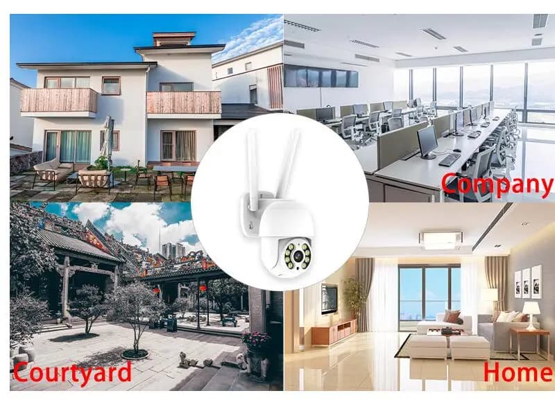 3MP 1296P iCsee APP 4CH NVR Kit Telecamera dome IP PTZ wireless AI Rilevazione movimento umanoide Sicurezza domestica Baby Monitor