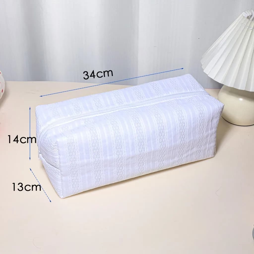Portable Organizer Covered in Cotton, Breathable Bag for Hair and Hair Tools, Ideal for Open Transport