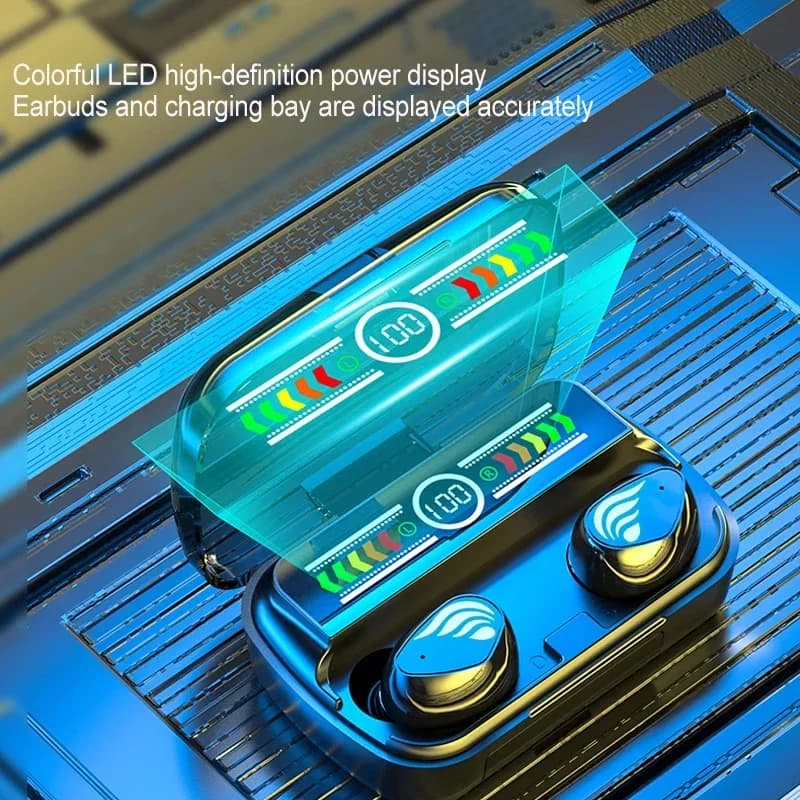 M27 TWS Bluetooth headphones Wireless earphones with 9D microphone Stereo Sport Waterproof earphones Low latency play head PK M10