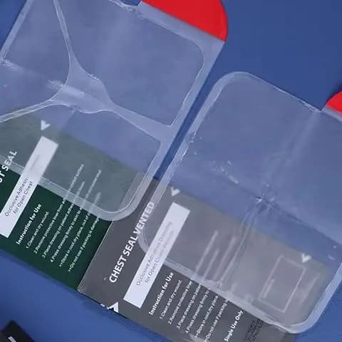 Kit di pronto soccorso per traumi con benda di salvataggio di emergenza, medicazione con sigillo toracico ventilato, strumento per la cura delle ferite quadrate all'aperto