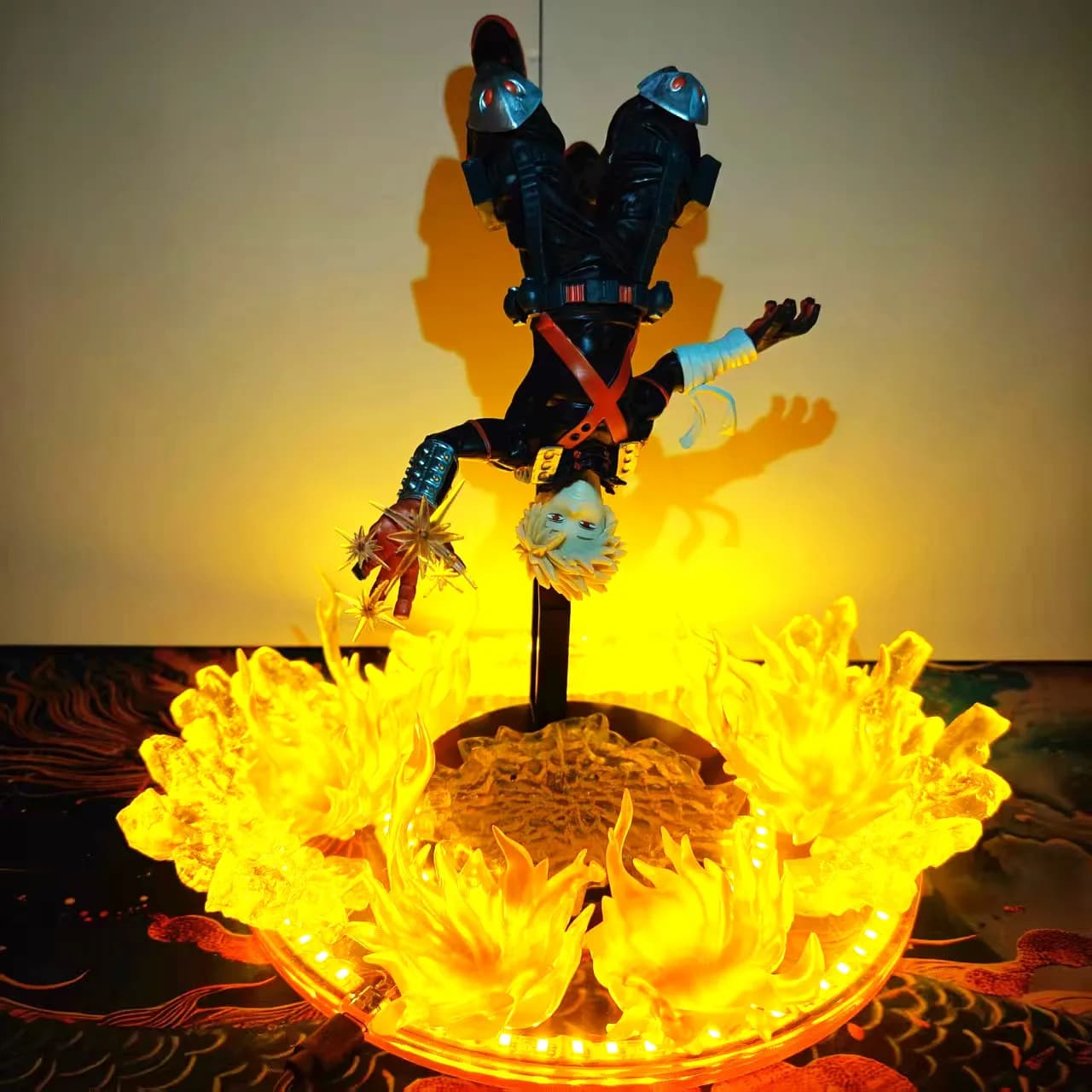 My Hero Academia Anime Maximatic Katsuki Bakugo Awakening Esplosioni Effetto Action Figure a Led fai da te Collezione di modelli in PVC Figurine