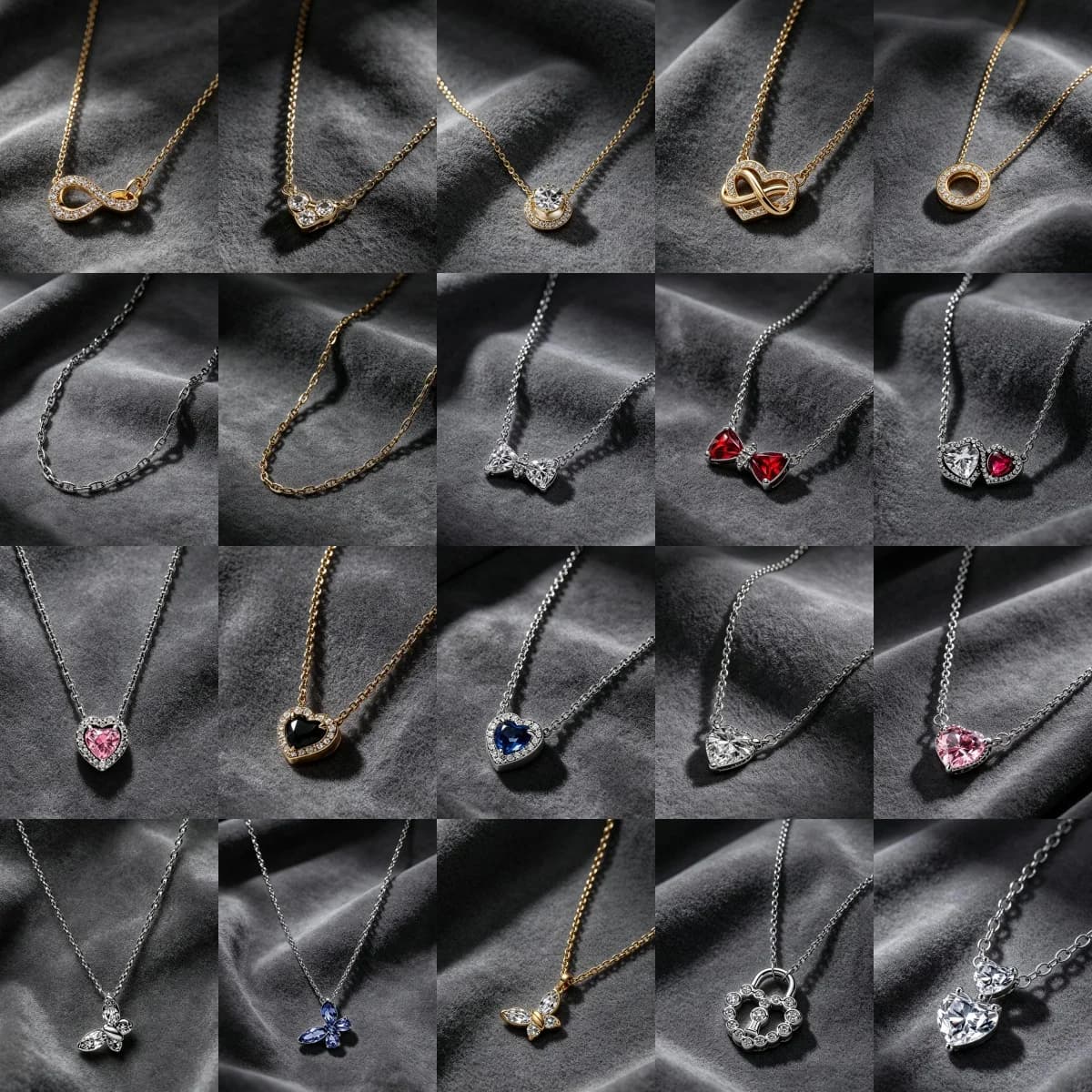 Light luxury Heart-Shaped S925 Silver Bow Lock Shaped Two Tone Collarbone Chain, Versatile Daily Valentine's Day Jewelry Gift