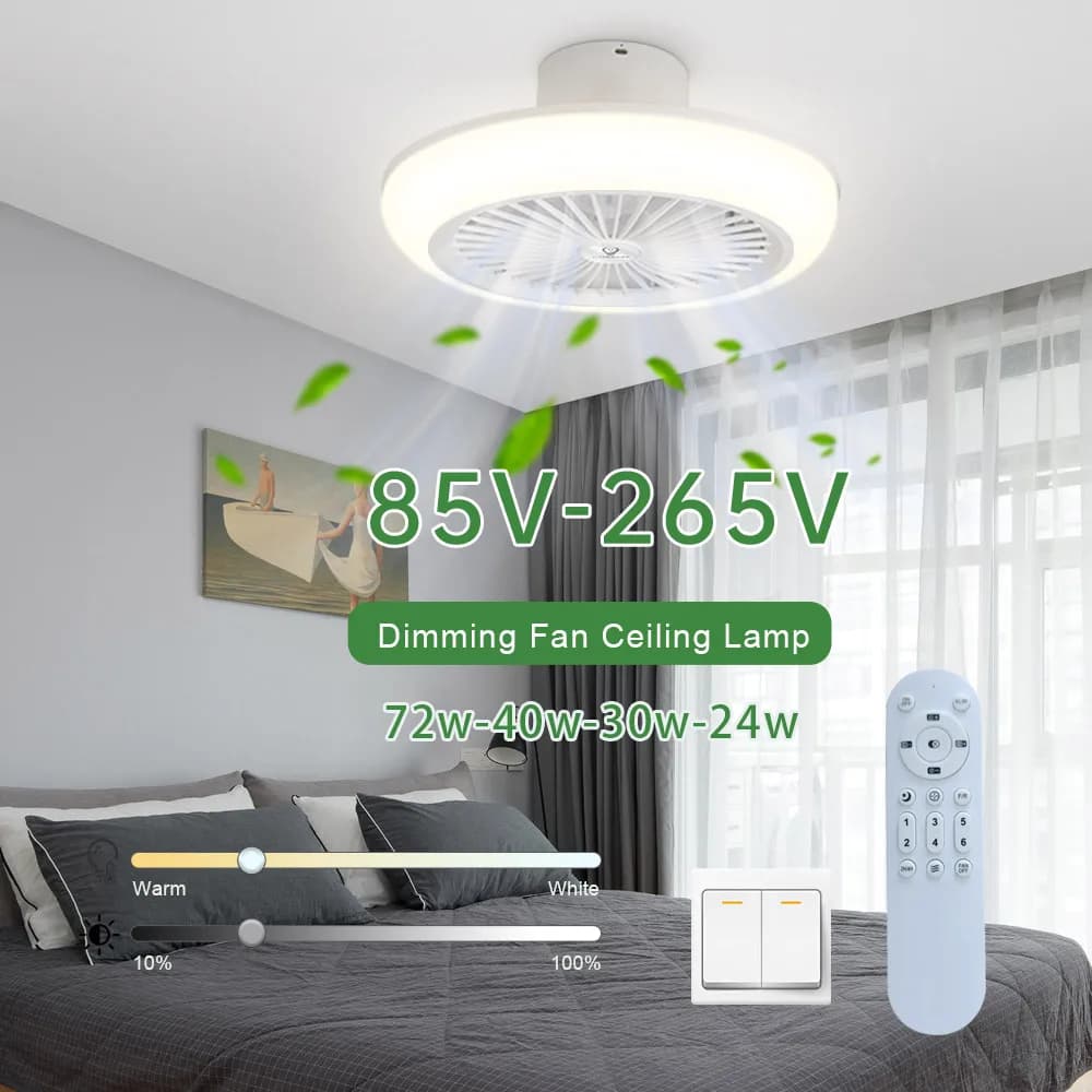 Lampada da soffitto dimmerabile 110V 220V Lampada da soffitto elettrica con telecomando a 3 colori per la luce della cucina del soggiorno della stanza