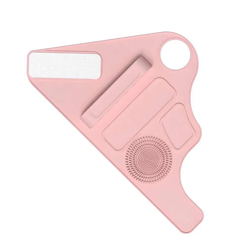 Foundation Mixing Palette Wrist Strap Silicone Makeup Band with Palette Plate Brush Storage Organizer Gentle on Sensitive Skin