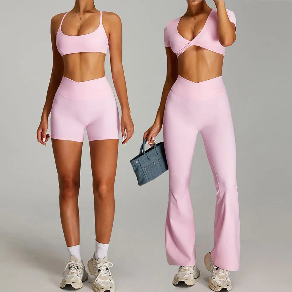 2 pezzi Abbigliamento sportivo Donna Set da yoga Abbigliamento da palestra Abbigliamento sportivo Tute da yoga Set fitness Tute Reggiseno sportivo Completi da palestra Leggings