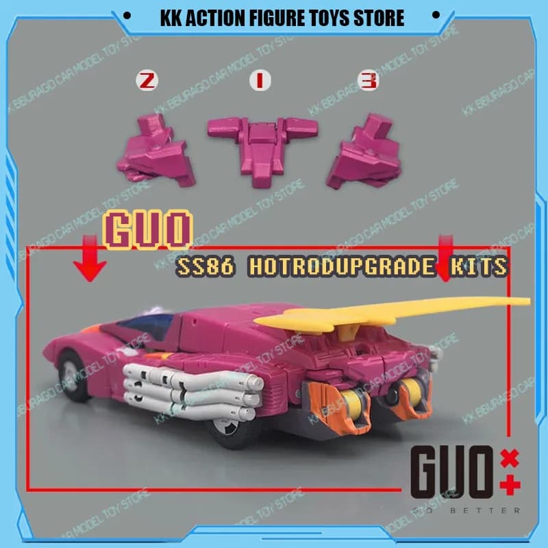 Kit di Accessori Guo SS86 Hot Rod 40° Anniversario per Modifica Personalizzata Action Figure Trasformabile per Collezionisti Adulti