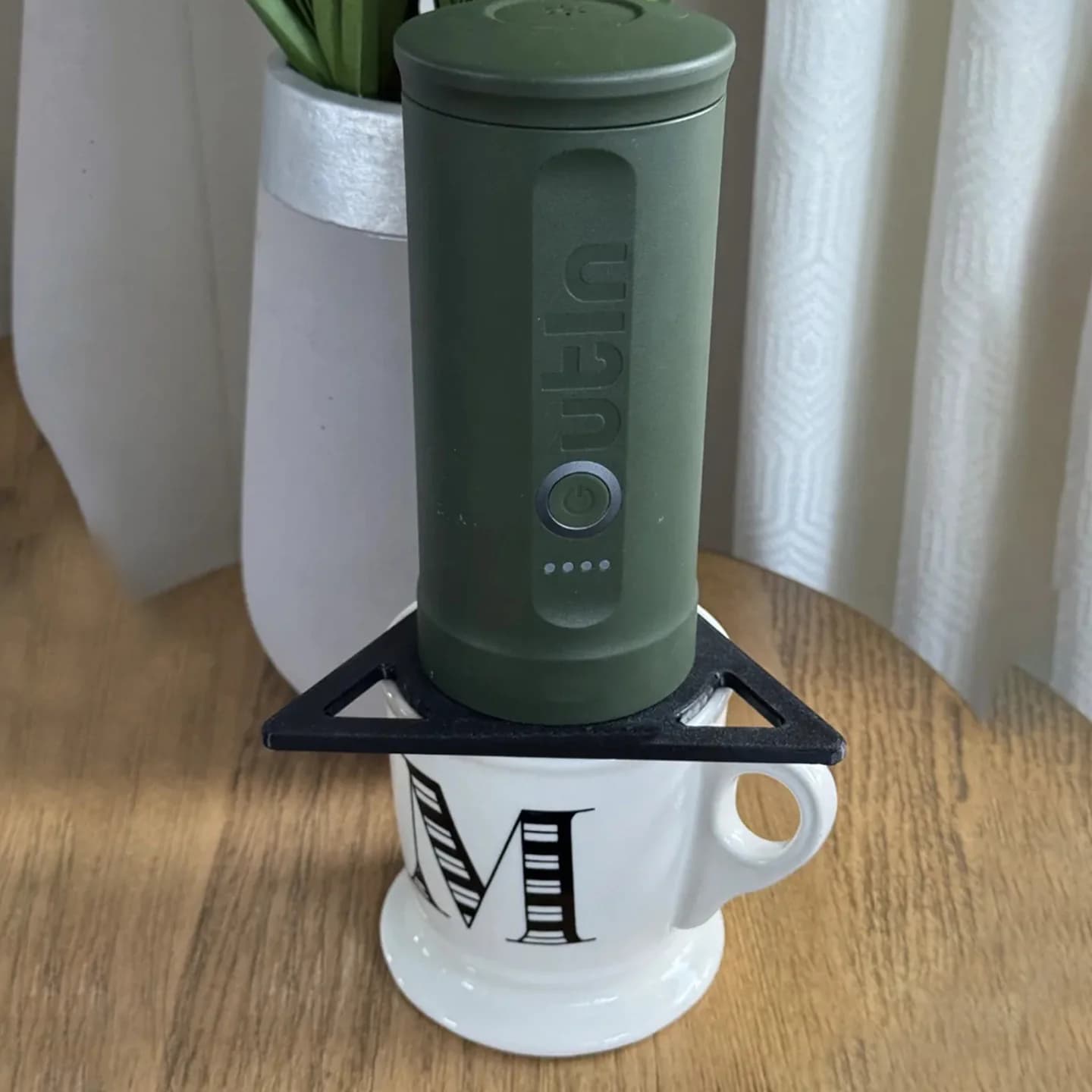 Supporto Portatile per Macchina da Caffè Espresso, Adattatore per Tazza Reversibile Outin Nano, Base Porta Tazza, Accessori per Macchina da Caffè