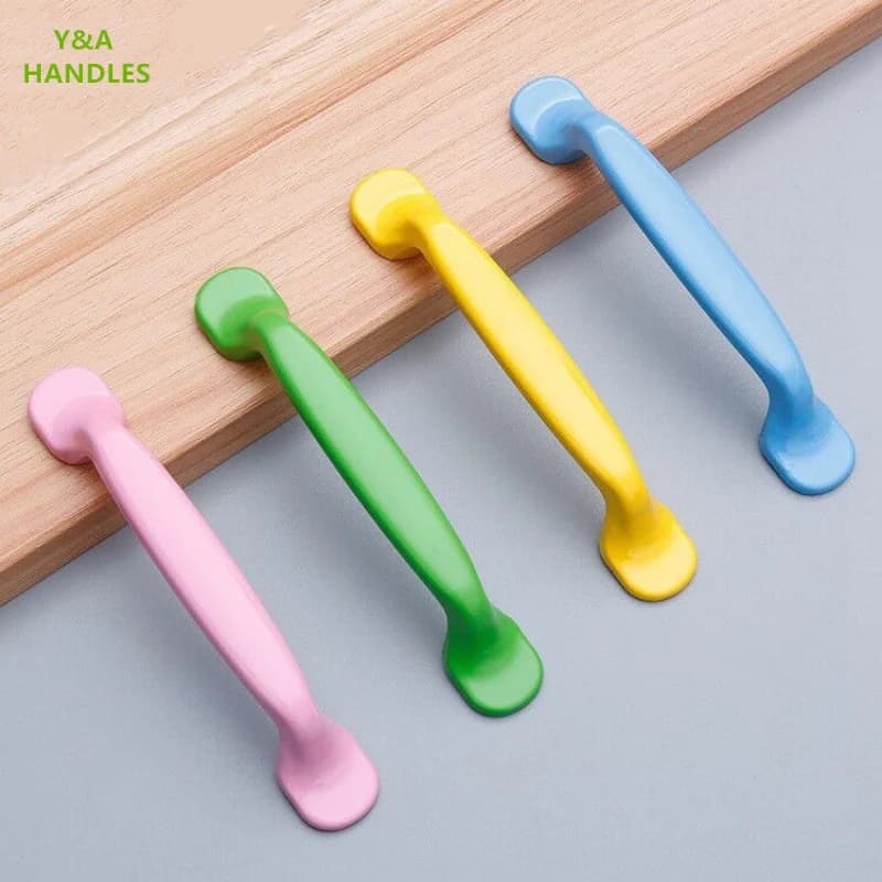 Maniglie Cassetto Armadietto Mobili Maniglie da cucina per Manopola dell'armadio Porta Cassetto Mobili Manopola da cucina Rosa Giallo Alluminio