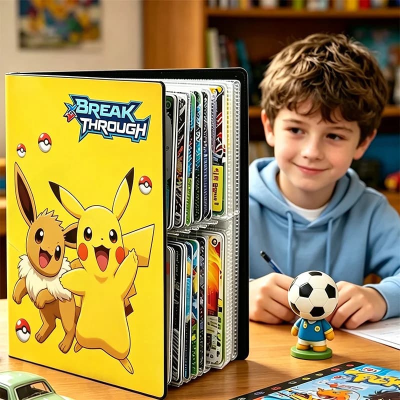240pcs Fire Dragon Card& Diablo-Fire Dragon Card Book Charizard Cards Album Book Game Card VMAX GX Holder Binder Series Gift