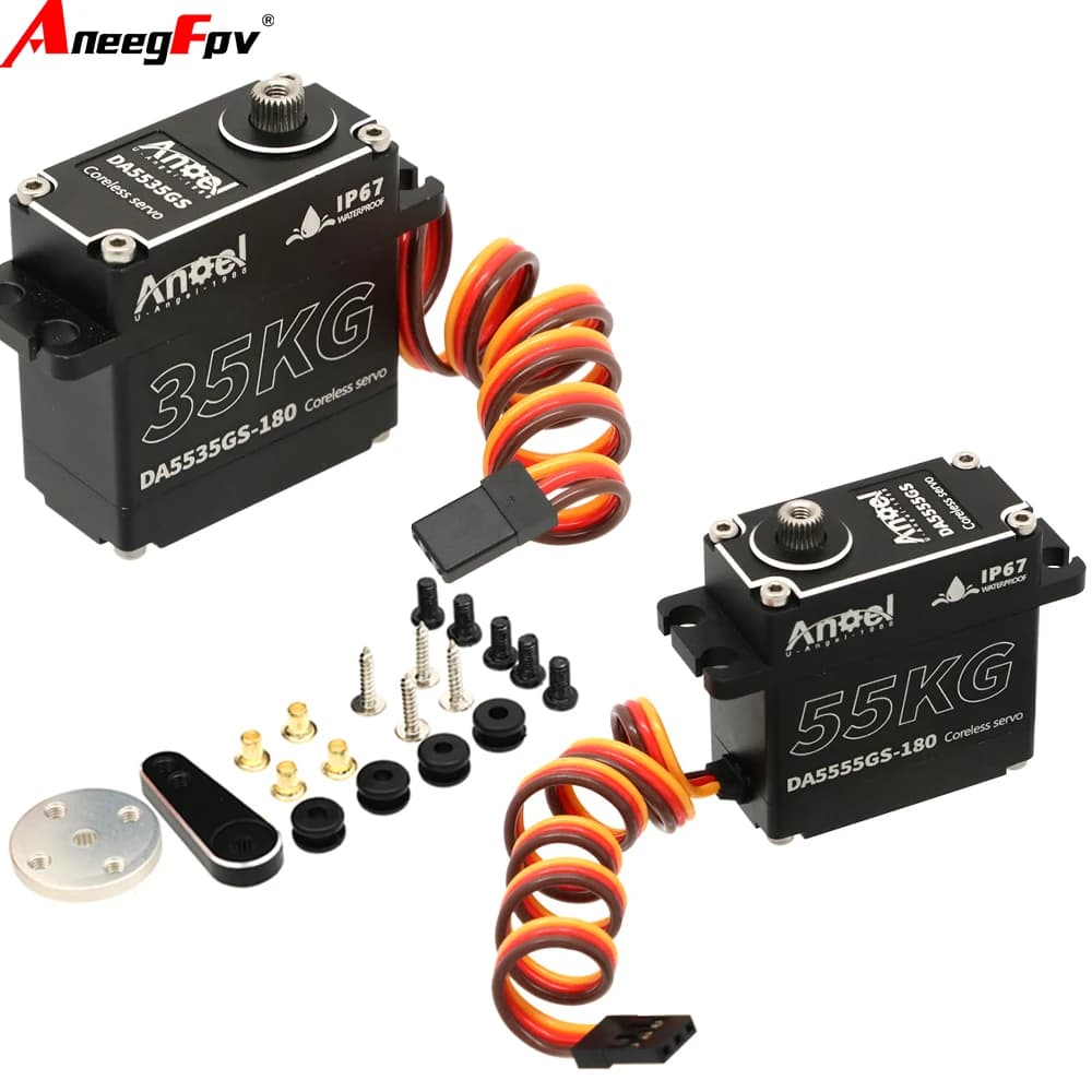 UAngel Custodia in alluminio Servo impermeabile 35KG 45KG 55KG Digital Metal Gear HV Coreless Servo per 1/8 1/10 RC Car Truck Crawler Boat