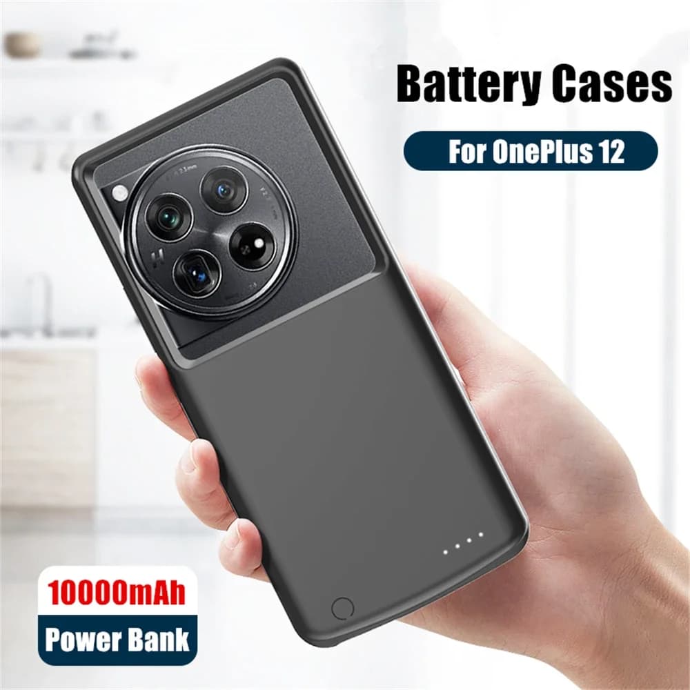 10000mAh Nuovo Powerbank Copertura Del Telefono Per OnePlus 12R 12 13 14 Pro Caricabatteria Custodie 5G Power Bank Per Oneplus 12R Power Case