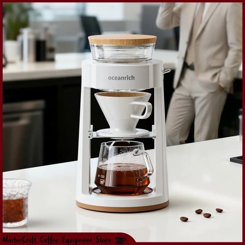 Oceanrich F1 Automatic Drip Coffee Maker Pour-over coffee maker Compact Fully-Automatic Coffee Machine for Home and Office
