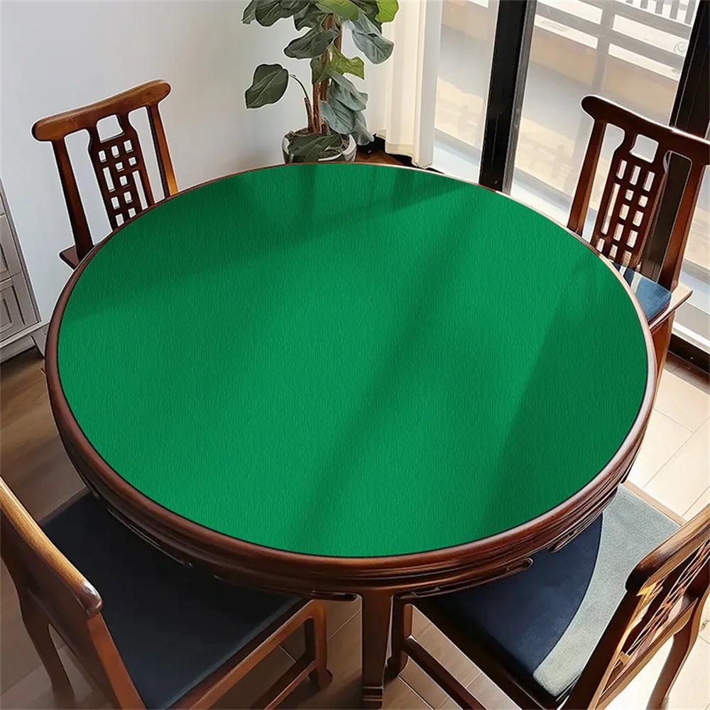 Tovaglia rotonda in gomma solida Tovaglietta impermeabile Tavolo da festa Deco Cover Pad Poker Mahjong Giochi da tavolo Tappetino da tavolo Accessori