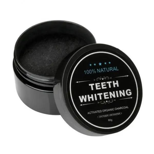 Polvere sbiancante naturale per denti, dentifricio al carbone, sbiancante dentale, pasta dentale per uso professionale e rafforzamento delle gengive