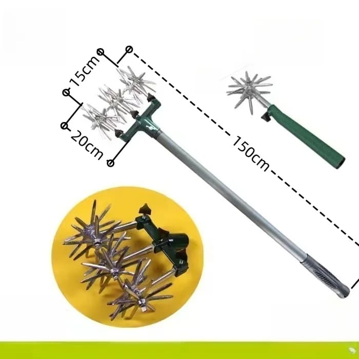 Garden Land Processing Tool, Rotating Farmer for the Semina del Prato and the Preparation of the Aiuole